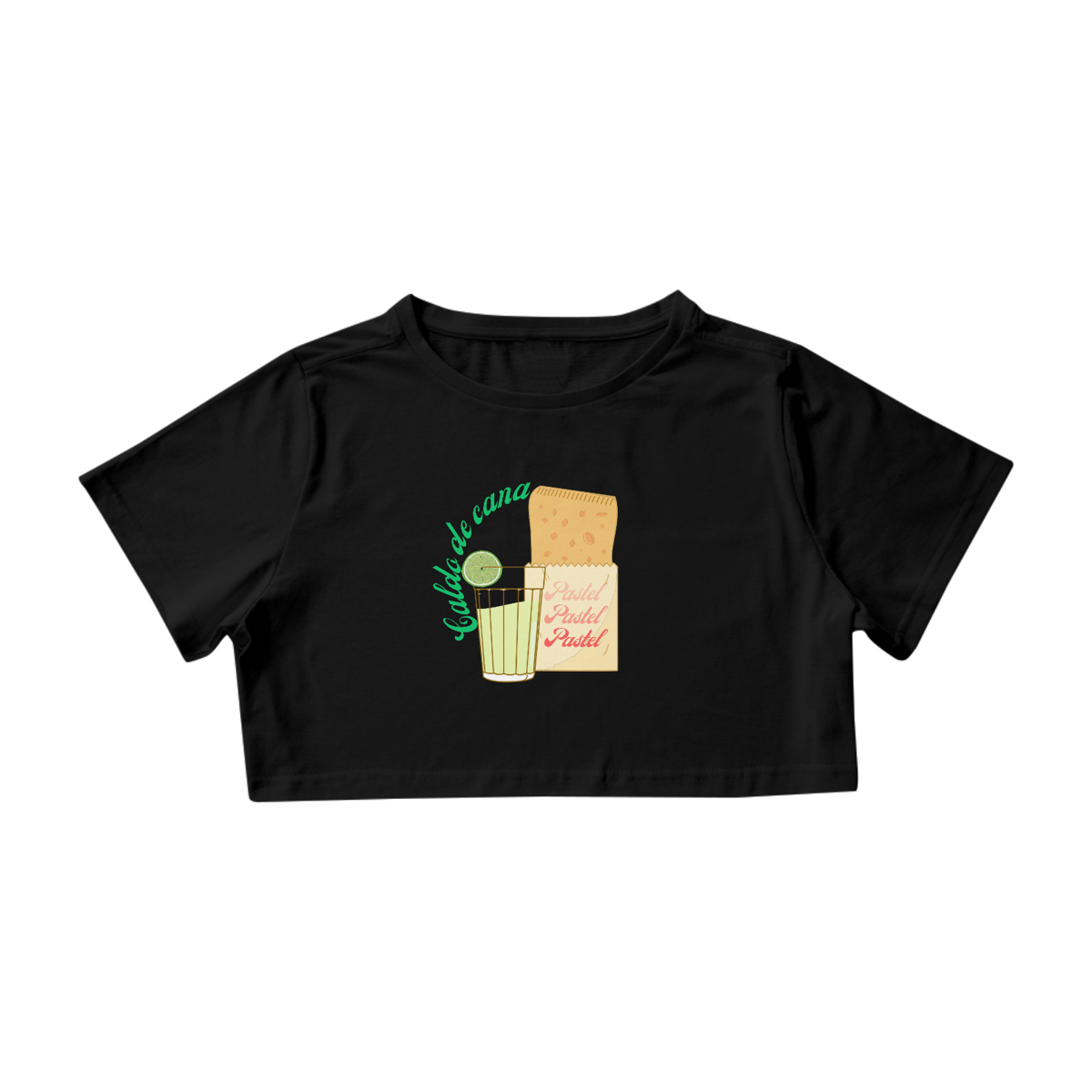 Nome do produto: Cropped Pastel e Caldo de Cana