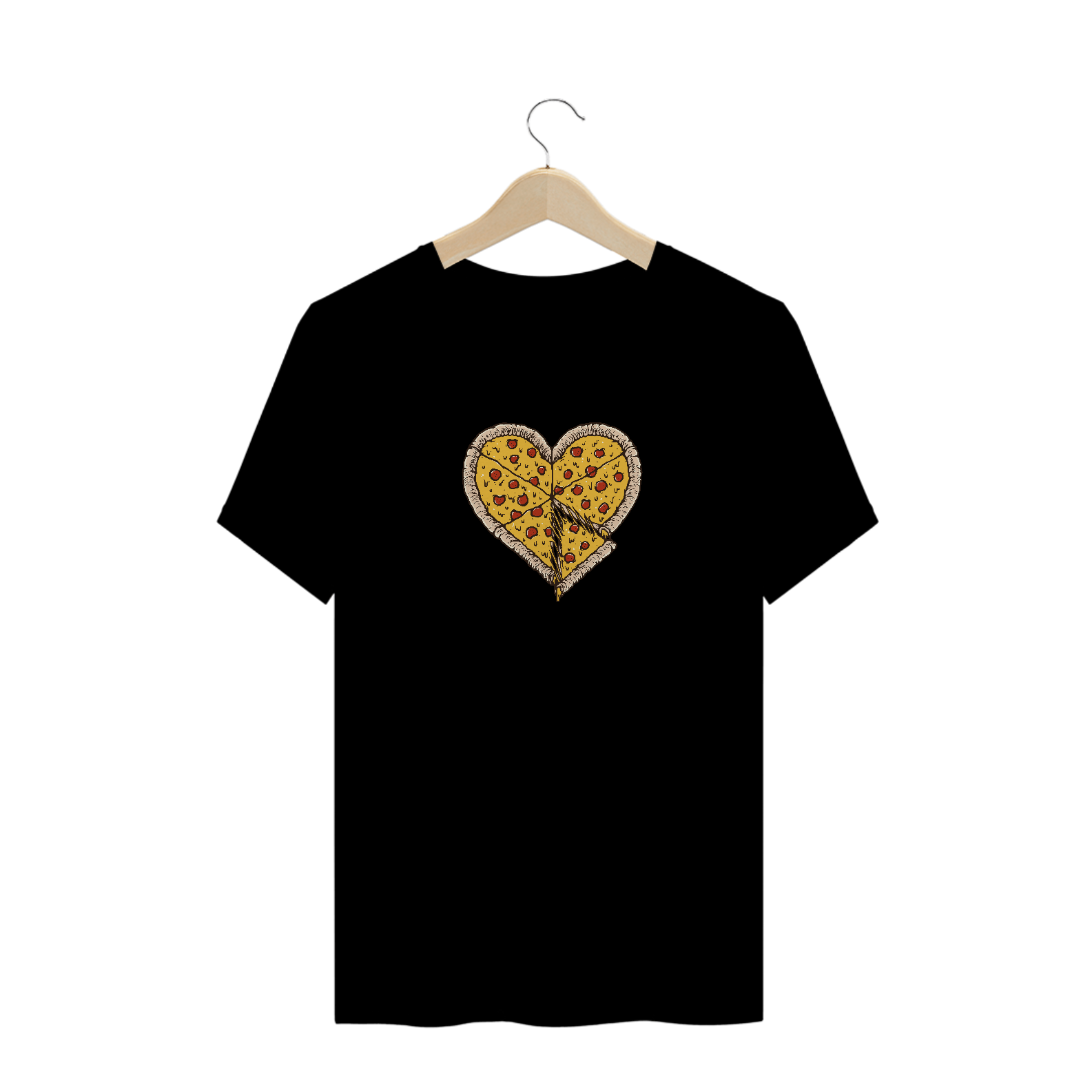 T-Shirt Plus Size Love Pizza