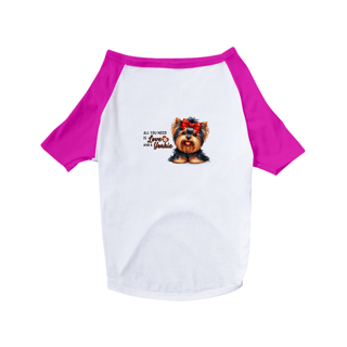 Nome do produto T-Shirt Pet Dog Yorkshire J