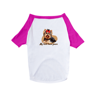 Nome do produto T-Shirt Pet Dog Yorkshire K