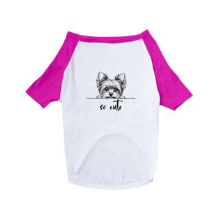 Nome do produto T-Shirt Pet Dog So Cute Yorkshire 01
