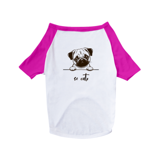 Nome do produto T-Shirt Pet Dog So Cute Pug 01