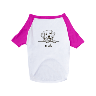 Nome do produto T-Shirt Pet Dog So Cute Golden Retriever 01