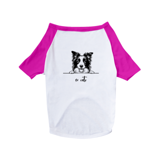 Nome do produto T-Shirt Pet Dog So Cute Border Collie 01
