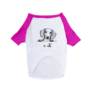 Nome do produto T-Shirt Pet Dog So Cute Salsicha 02