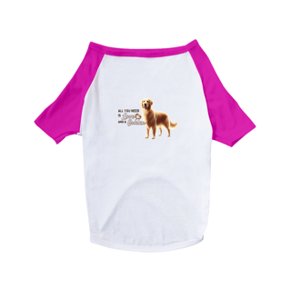 Nome do produto T-Shirt Pet Dog Golden A