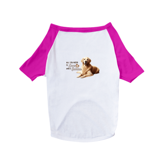 Nome do produto T-Shirt Pet Dog Golden B