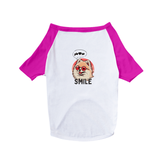 Nome do produto T-Shirt Pet Dog Smile Spitz