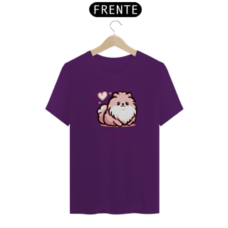 Nome do produto T-Shirt I Love My Pet (Spitz) 01