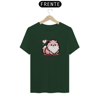 Nome do produto T-Shirt I Love My Pet (Spitz) 01