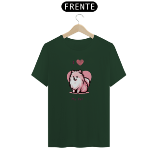 Nome do produto T-Shirt I Love My Pet (Spitz) 02