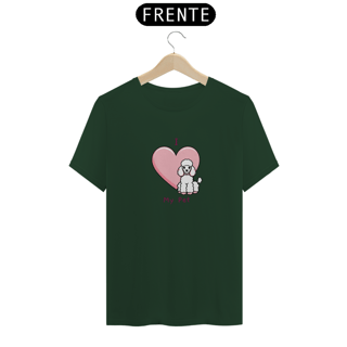 Nome do produto T-Shirt I Love My Pet (Poodle)