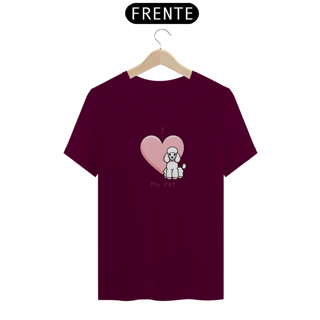 Nome do produto T-Shirt I Love My Pet (Poodle)
