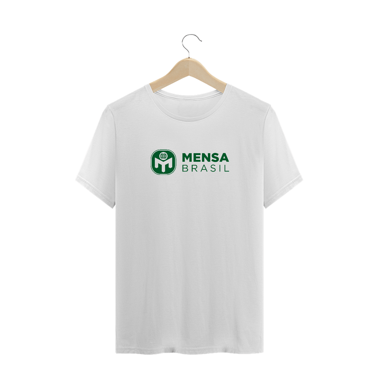 Nome do produto: Camiseta Plus Size Logo Mensa Brasil (branca)