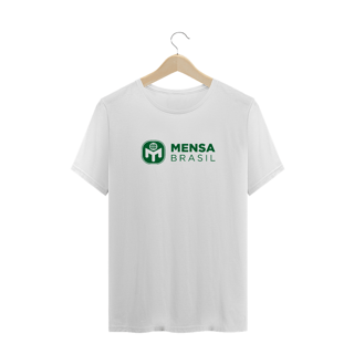 Camiseta Plus Size Logo Mensa Brasil (branca)