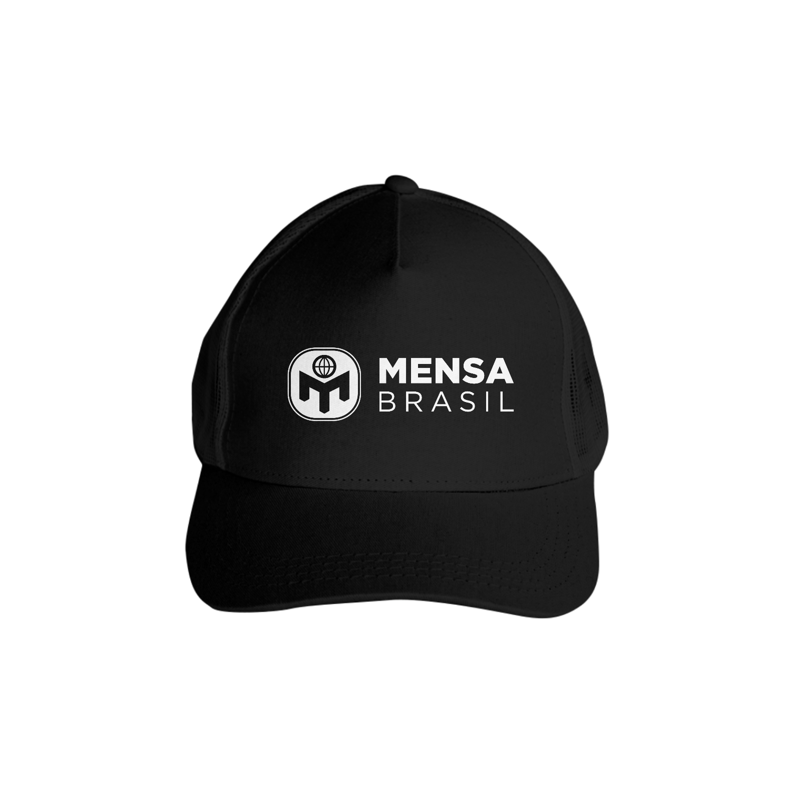 Boné com tela Logo Mensa Brasil (Preto)