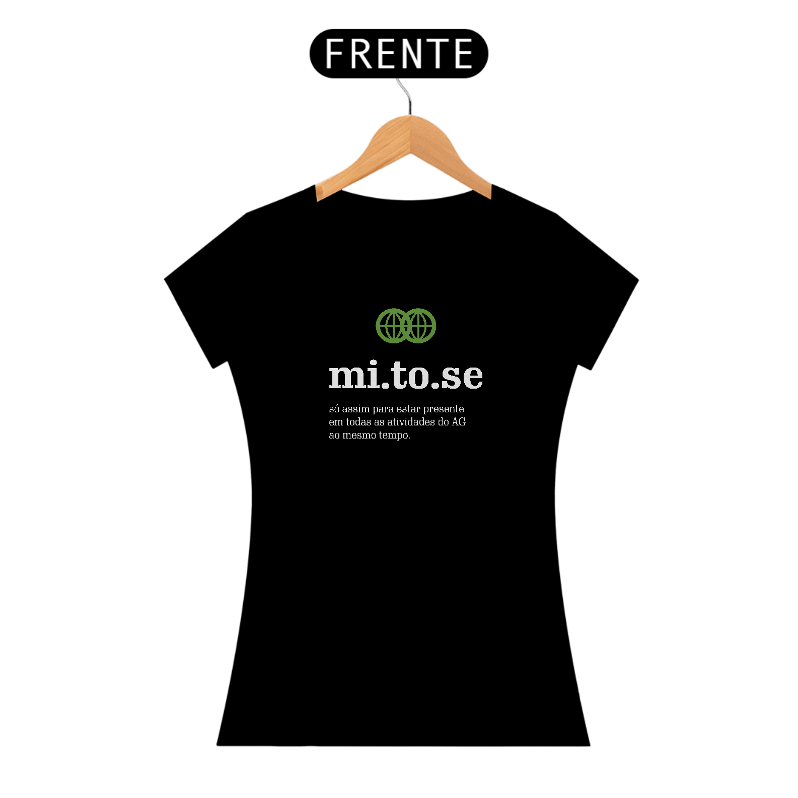 Camiseta Baby Look Mitose - Preta