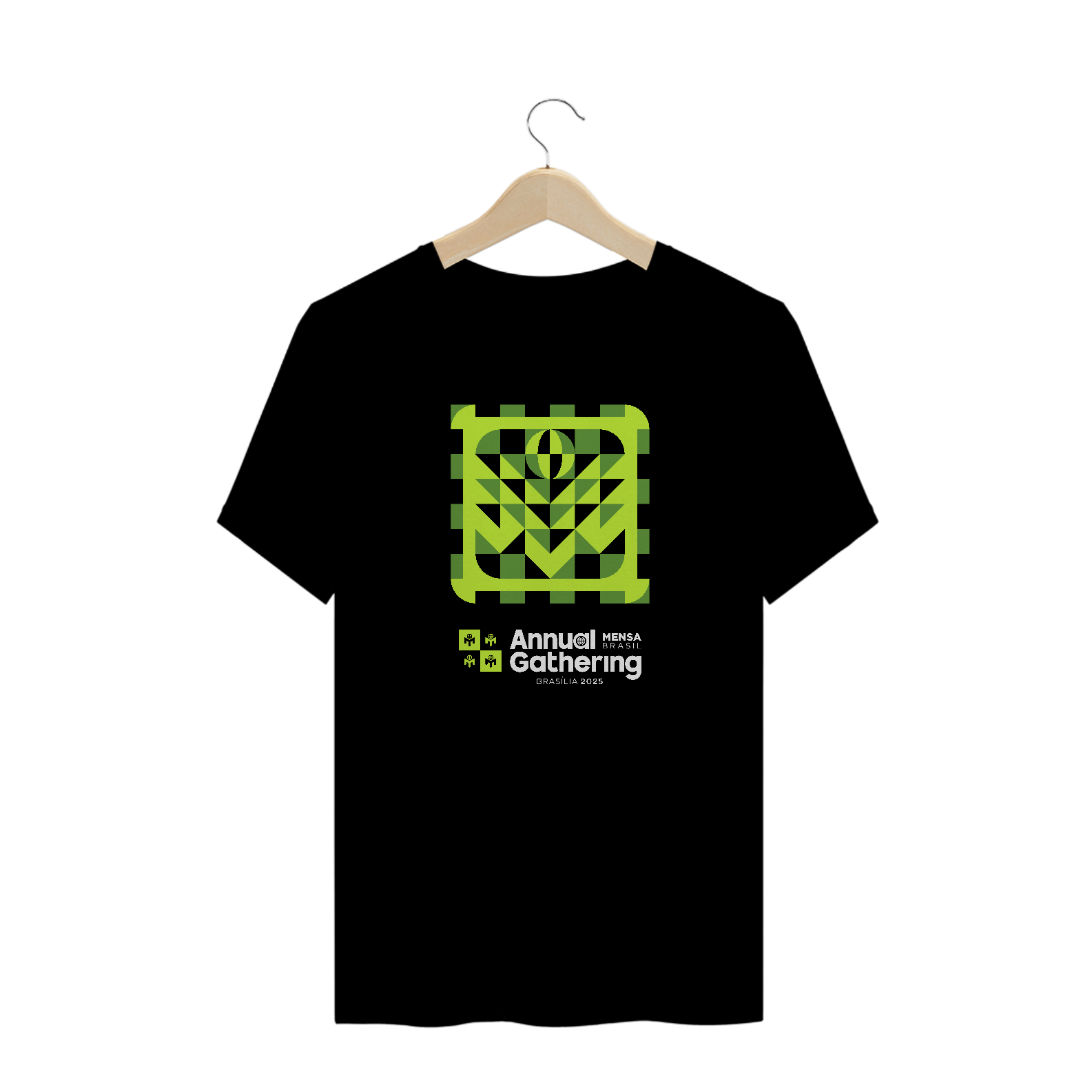 Camiseta Plus Size AG Grafismo 2025 - Preta