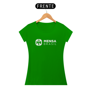 Nome do produto Camiseta Baby Look Logo Mensa Brasil (preta ou verde)