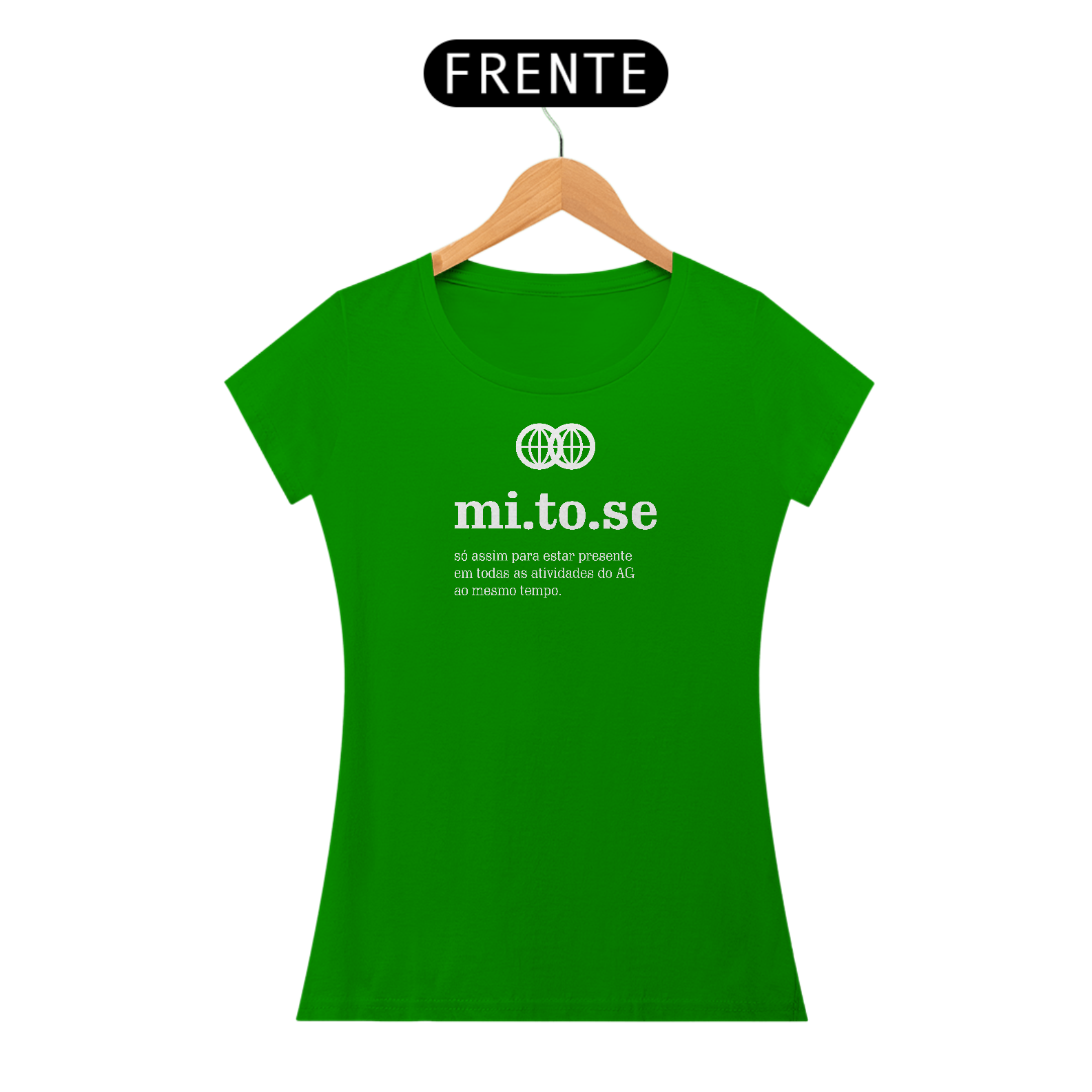 Camiseta Baby Look Mitose - Verde