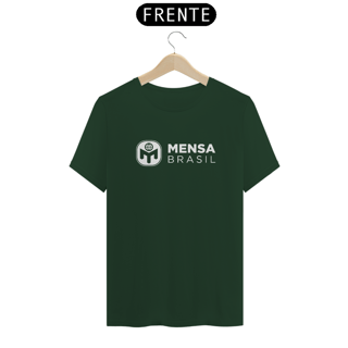 Camiseta Pima Logo Mensa Brasil (preta ou verde)