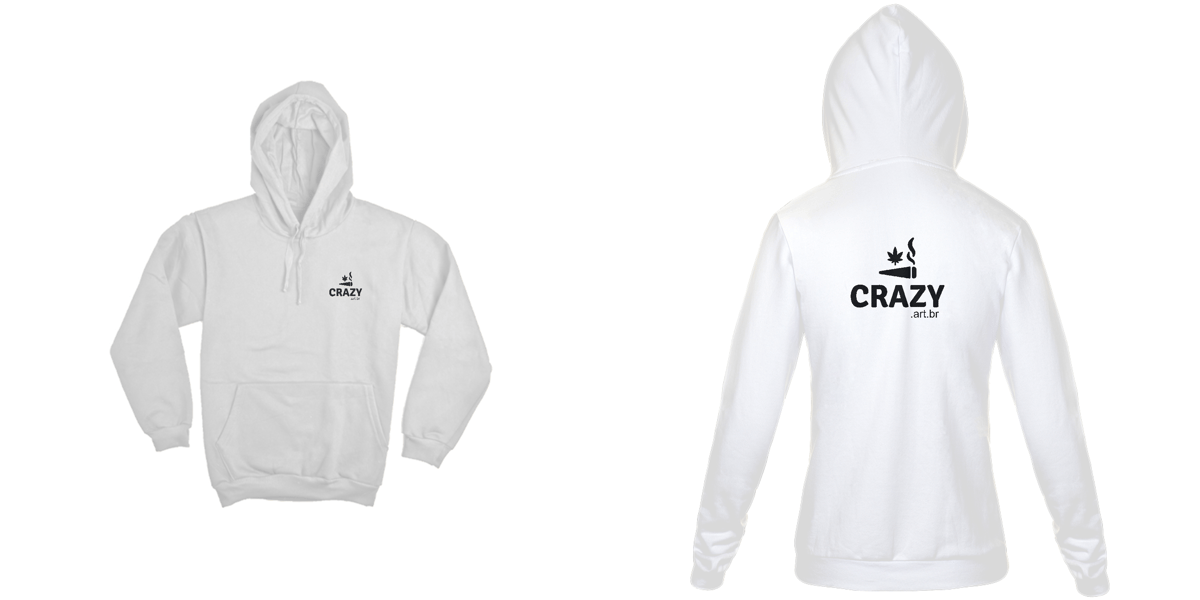 Nome do produto: Moletom Crazy Art Br Bolso