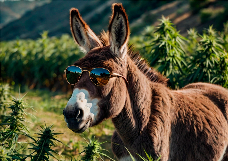 Nome do produto: Poster Burro na Plantação