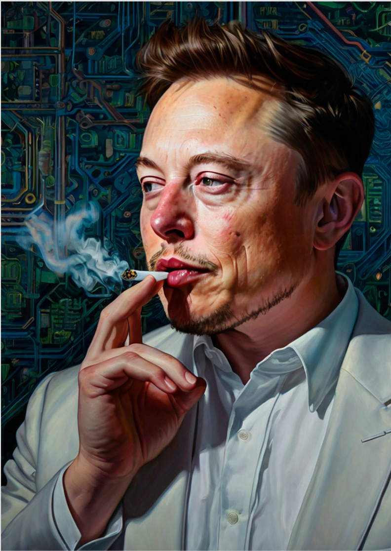 Nome do produto: Poster Elon Chapado