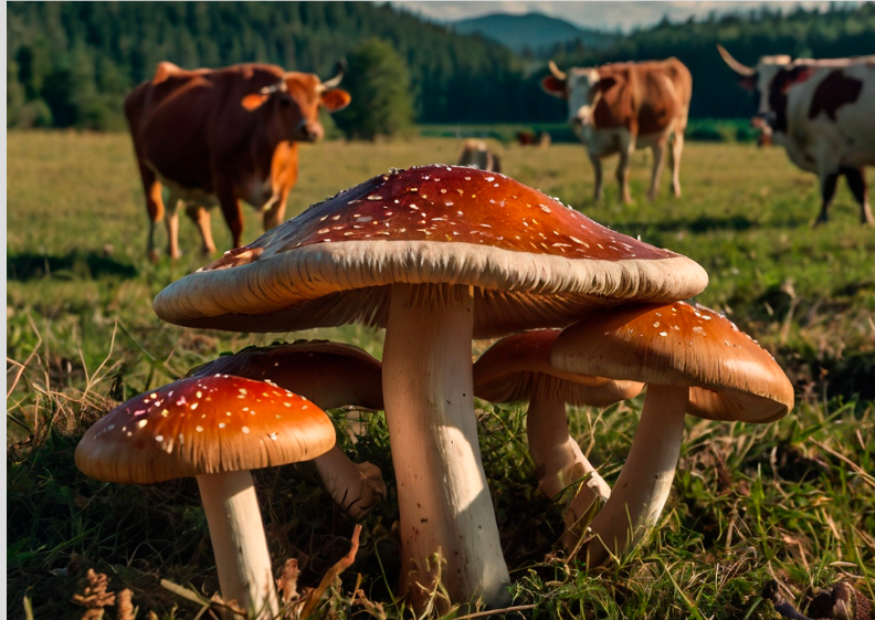 Nome do produto: Poster Cogumelos no pasto