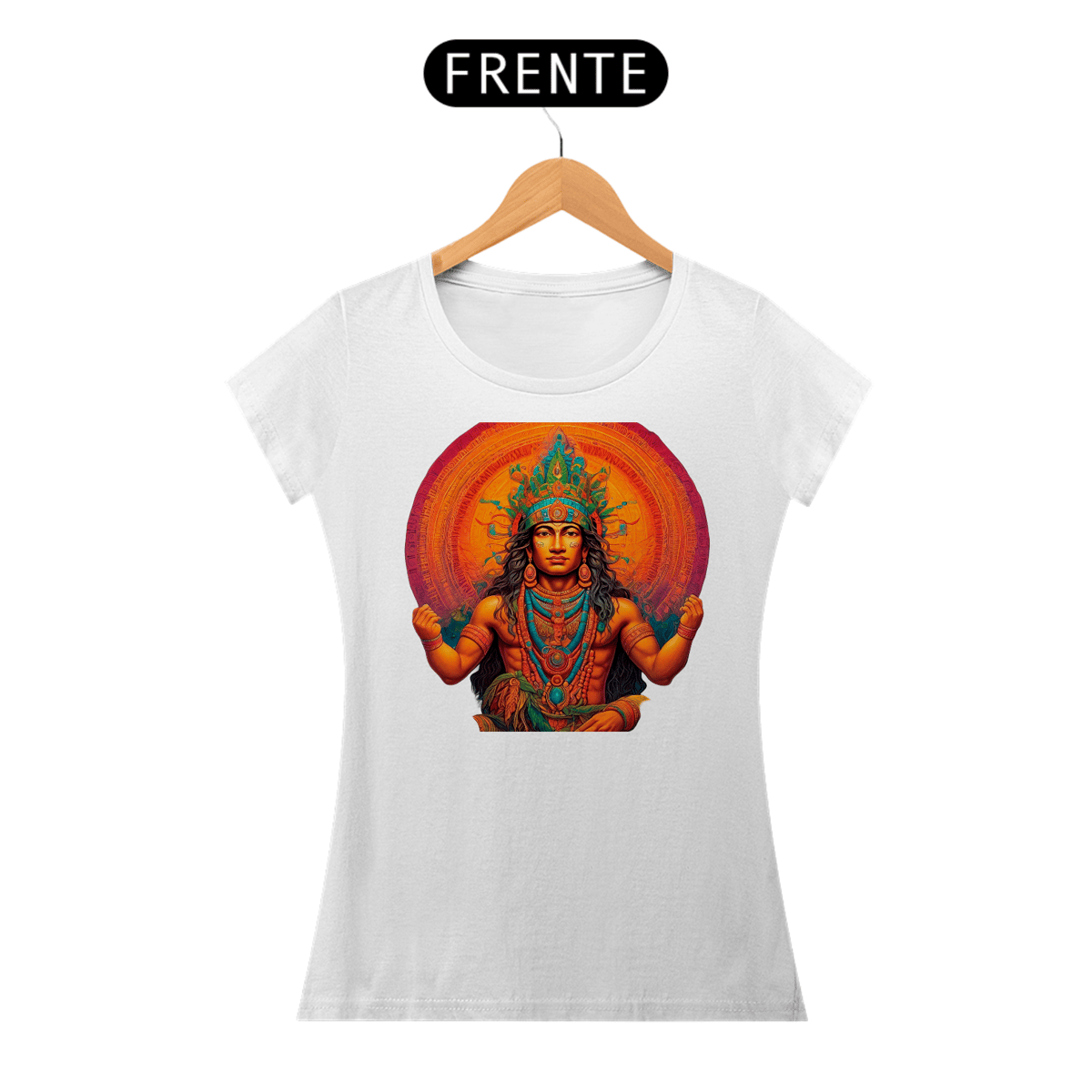 Nome do produto: Camiseta Feminina Deus Maia