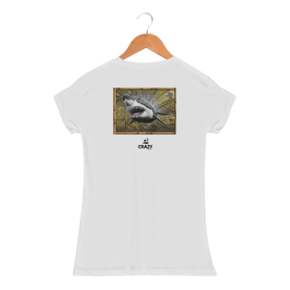 Nome do produto Camiseta Feminina Dry White Shark Marcio Ito