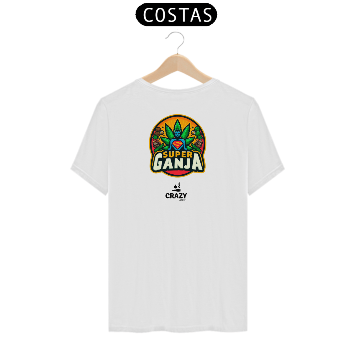 Nome do produto: Camista Super Ganja - Flavio Bottiglieri