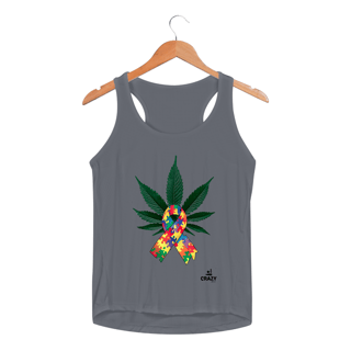 Nome do produto Regata Feminina Dry Autismo & Cannabis