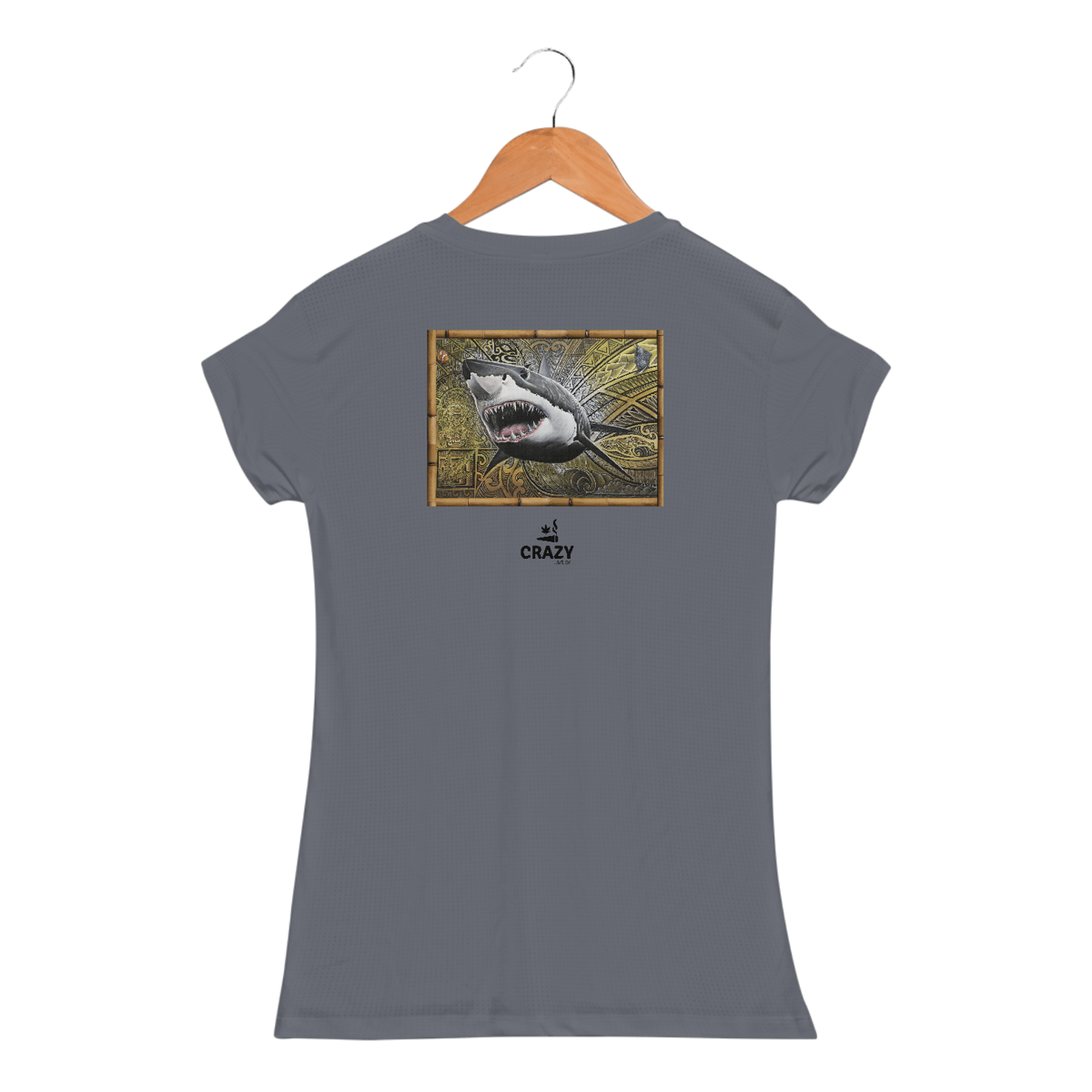 Nome do produto: Camiseta Feminina Dry White Shark Marcio Ito