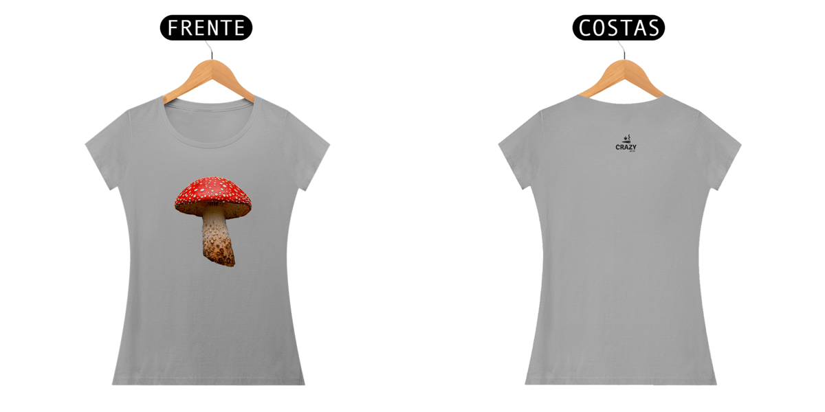 Nome do produto: Camiseta Feminina Cogumelos Mágicos