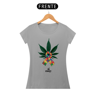 Nome do produto Camiseta Feminina Autismo & Cannabis