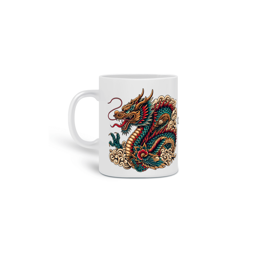 Nome do produto: Caneca Dragão - Flavio Bottiglieri