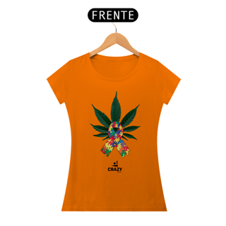 Nome do produto Camiseta Feminina Autismo & Cannabis