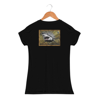 Nome do produto Camiseta Feminina Dry White Shark Marcio Ito