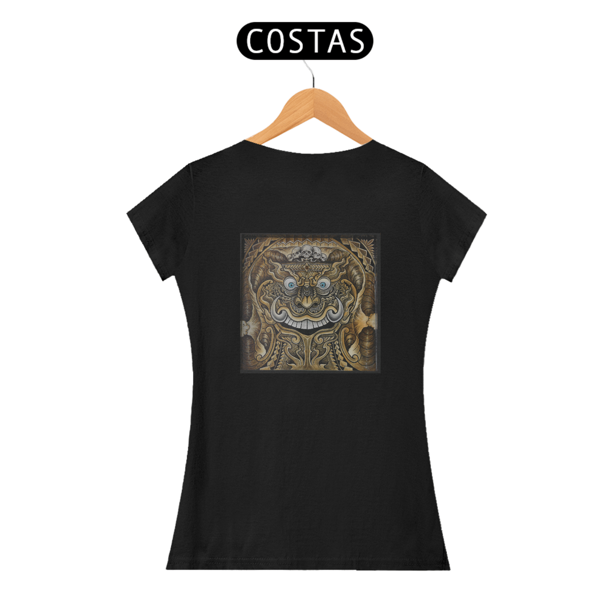 Nome do produto: Camiseta Feminina Maori Mask - Marcio Ito