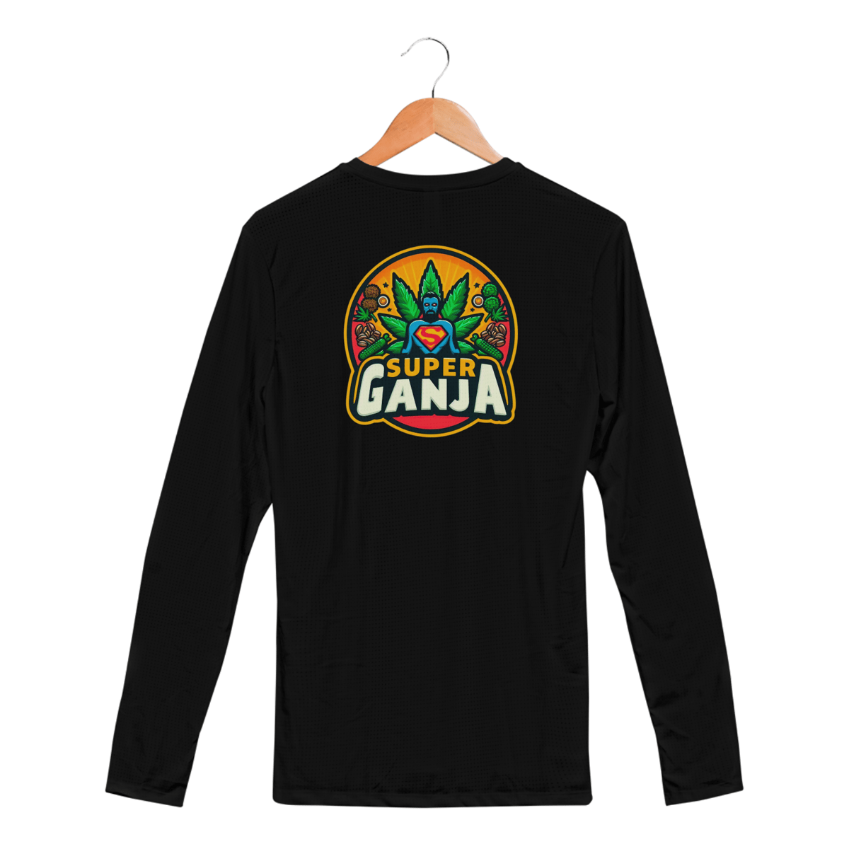 Nome do produto: Camiseta Manga longa Supe Ganja - Flavio Bottiglieri