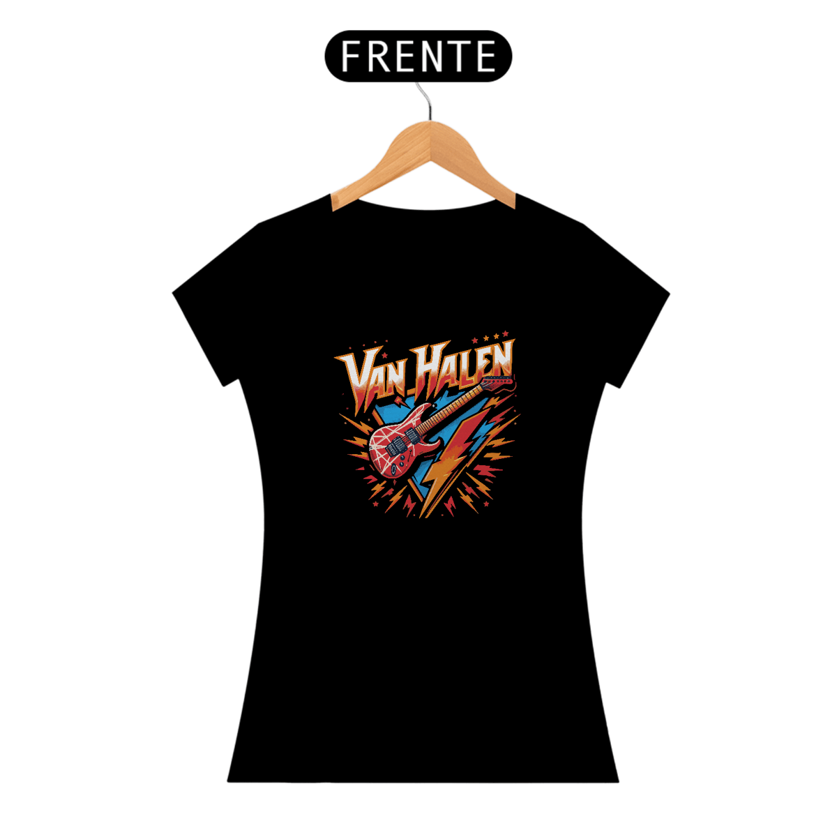 Nome do produto: Camiseta Feminina Van Halen - Flavio Bottiglieri