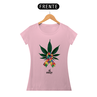 Nome do produto Camiseta Feminina Autismo & Cannabis