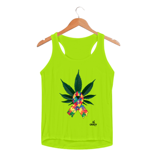 Nome do produto Regata Feminina Dry Autismo & Cannabis