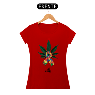 Nome do produto Camiseta Feminina Autismo & Cannabis