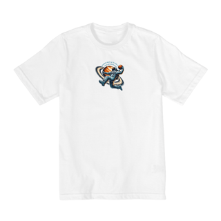 Nome do produto Camiseta Infantil 10 a 14 anos - Voe alto com a força de Deus.