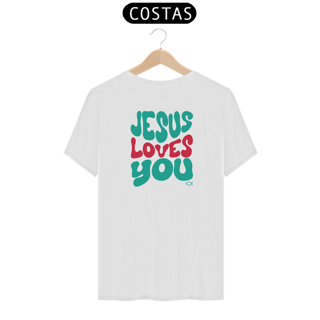 Nome do produto Camiseta Unissex - Jesus loves you