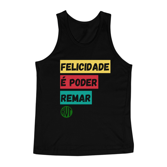 Camisa KVT Regata Masculina Felicidade