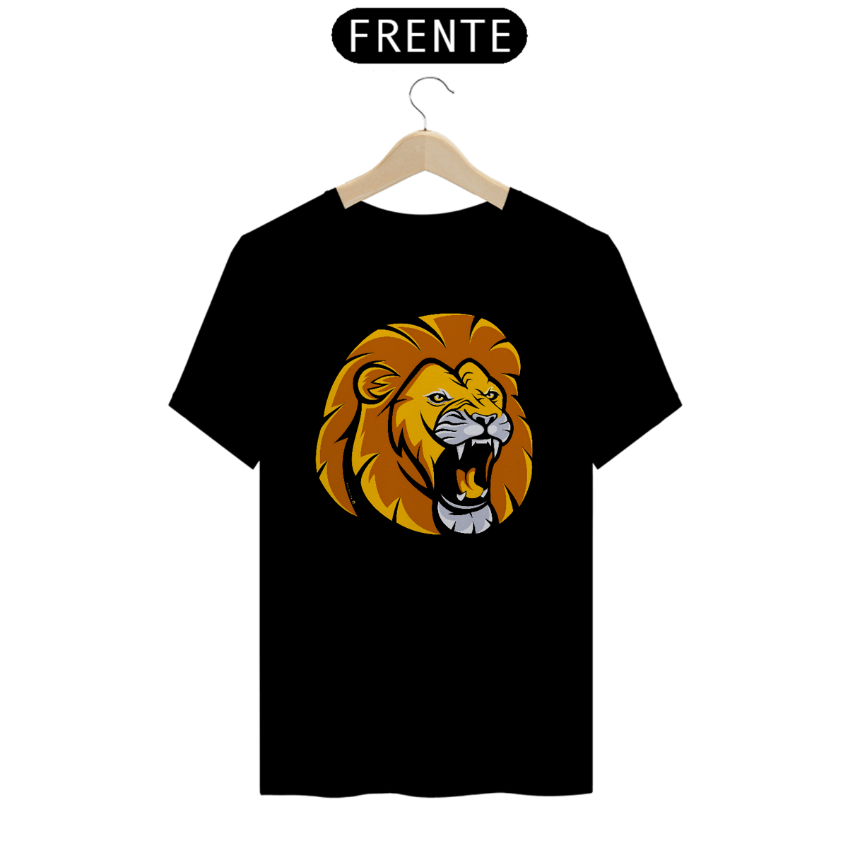 Nome do produto: T-Shirt Quality_Leão na Raça_Lion in the Breed