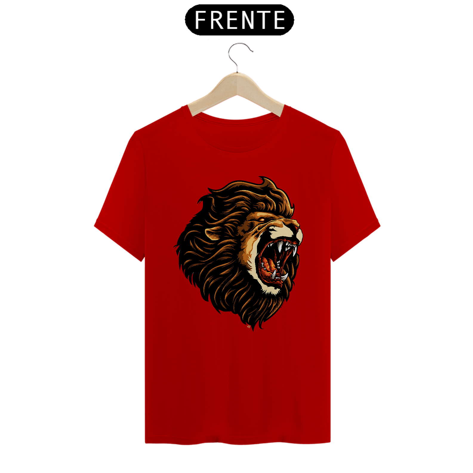 T-Shirt Quality_Leão Raivoso _Angry Lion